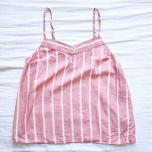 Gap Pink Striped Pajama Tank Size XS